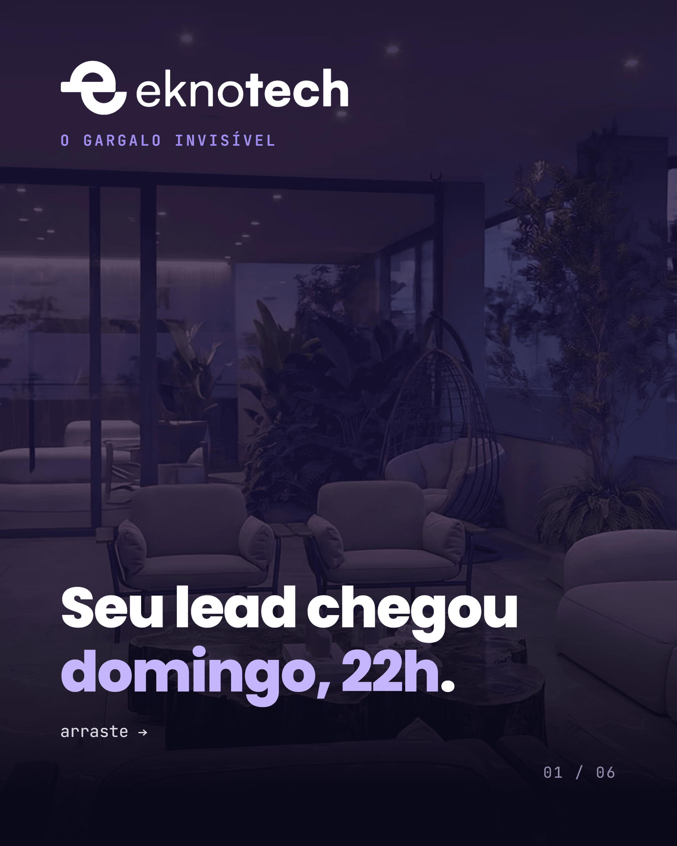 Exemplo de post gerado para a eknotech
